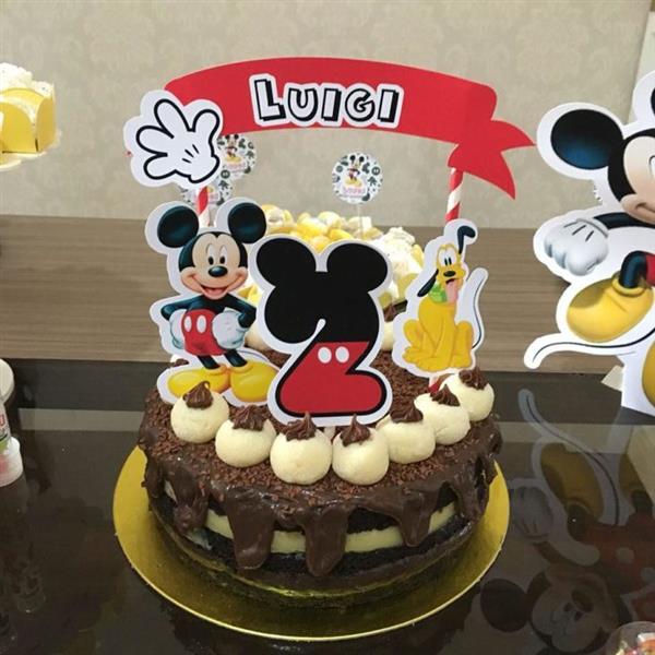 Bolo Decorado Mickey