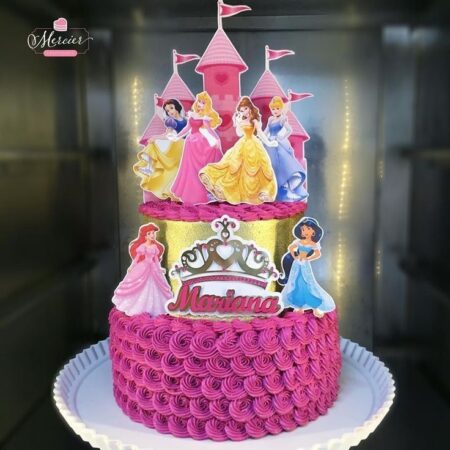 Bolo Decorado Princesas Da Disney