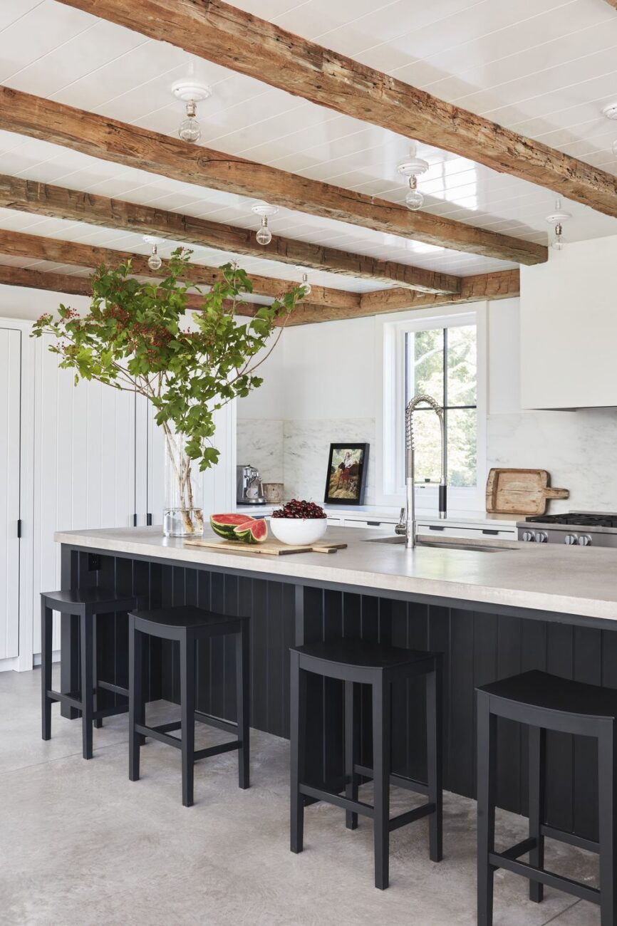 White Kitchen with Wood