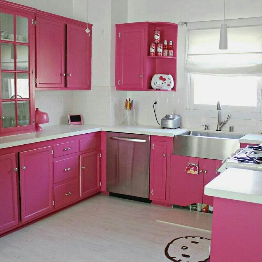 Decoração de Cozinhas Rosas