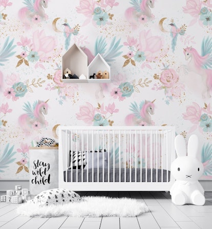 unicorn themed baby room