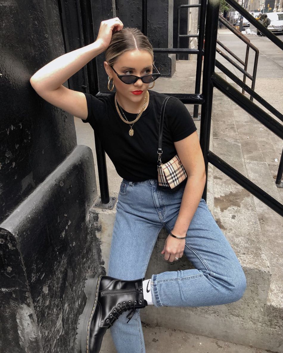 Fashion Look with Women's Black T