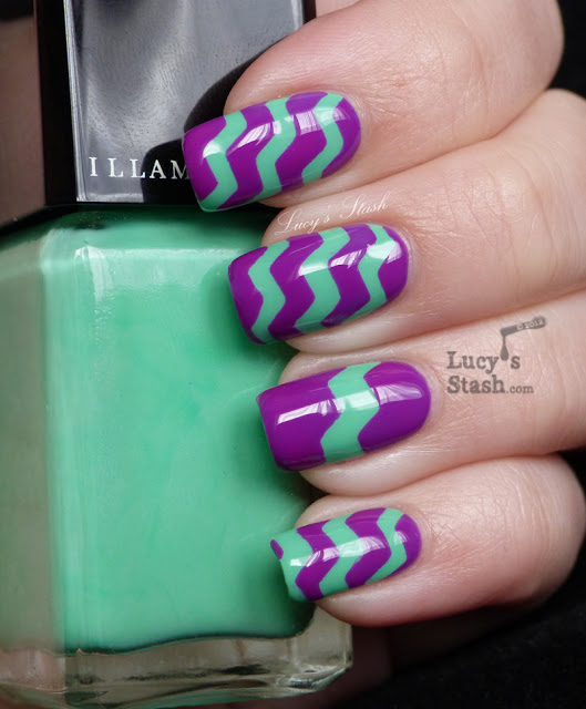 Zig Zag Decorated Nail