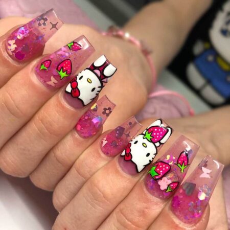 unhas-decoradas-hello-kitty