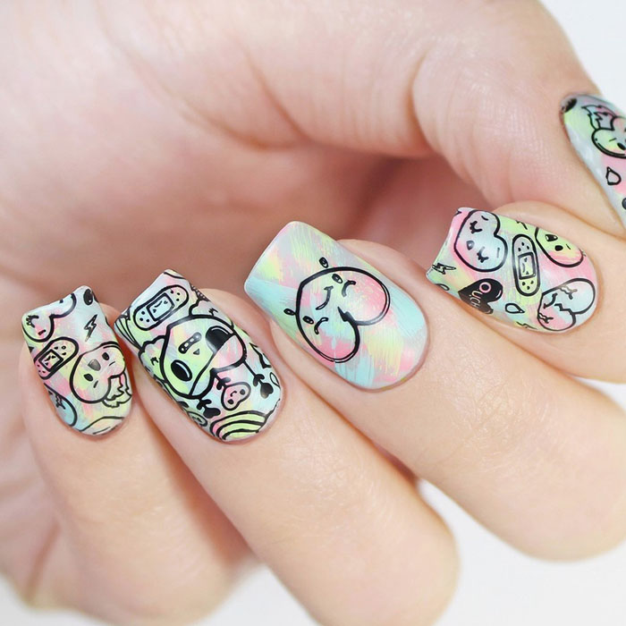 Unhas Decoradas Kawaii