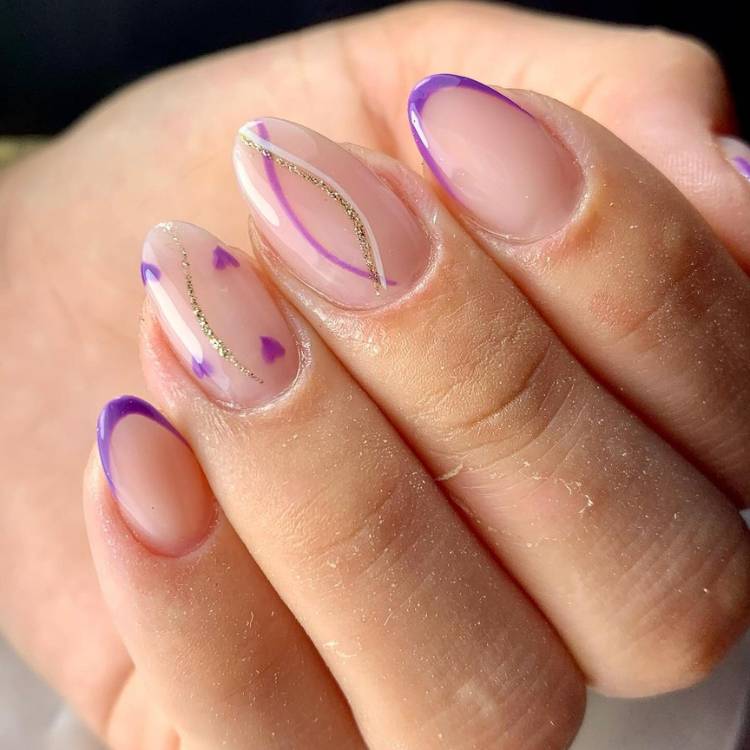 unhas-decoradas-lilas-e-branco