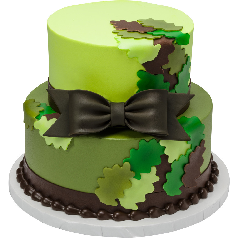 Camouflage Decorated Cake