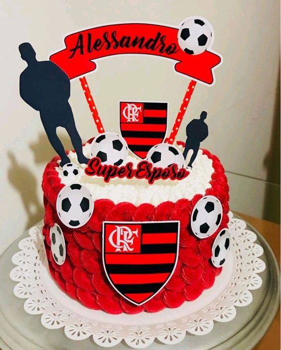 Bolo Decorado Flamengo