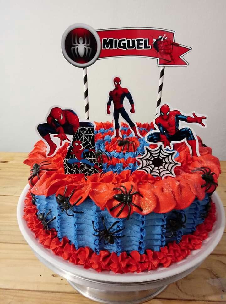 Bolo Decorado Homem Aranha