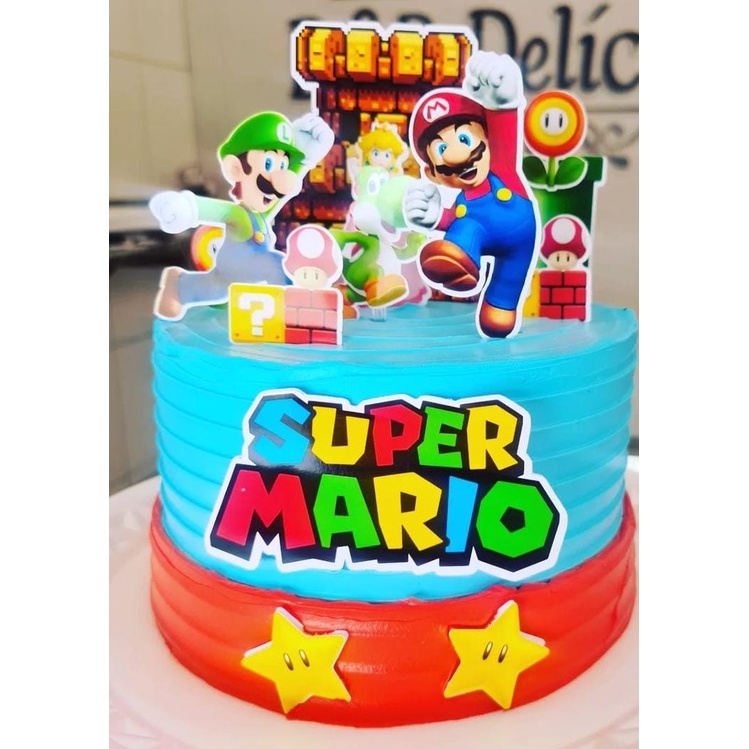 Bolo Decorado Mario Bros