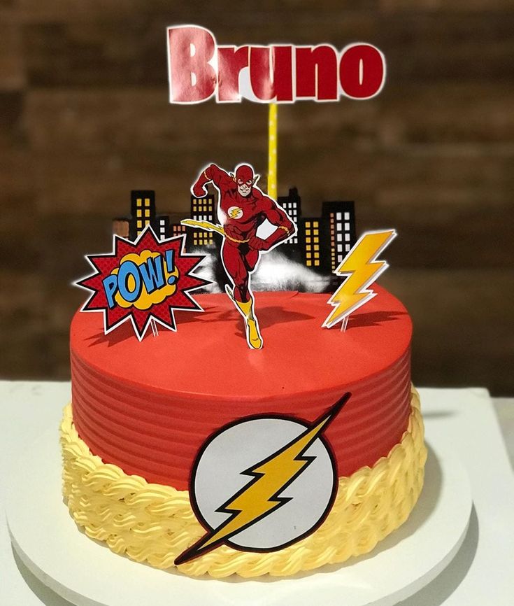 Bolo Decorado The Flash