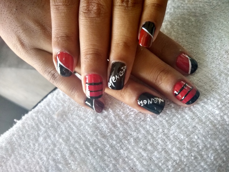 Unha Decorada Flamengo