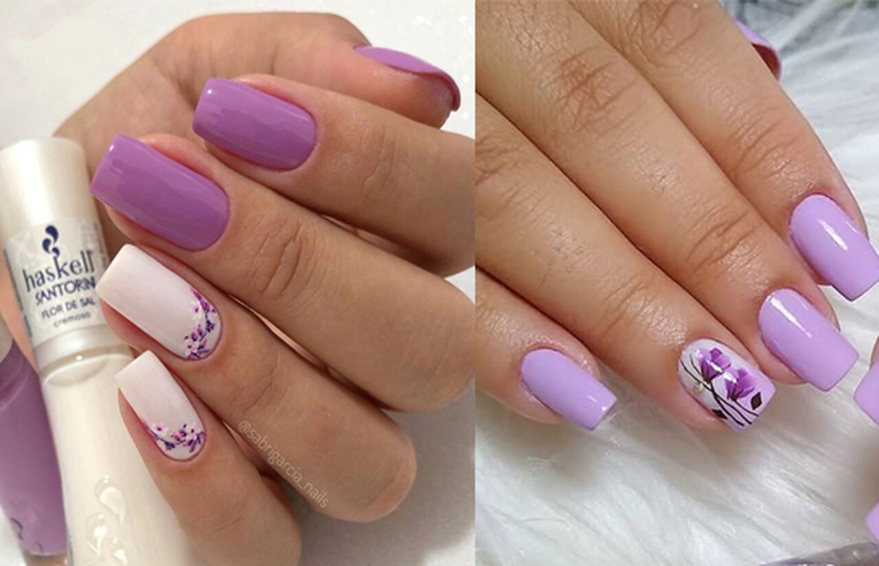 unhas-decoradas-lilas-e-branco