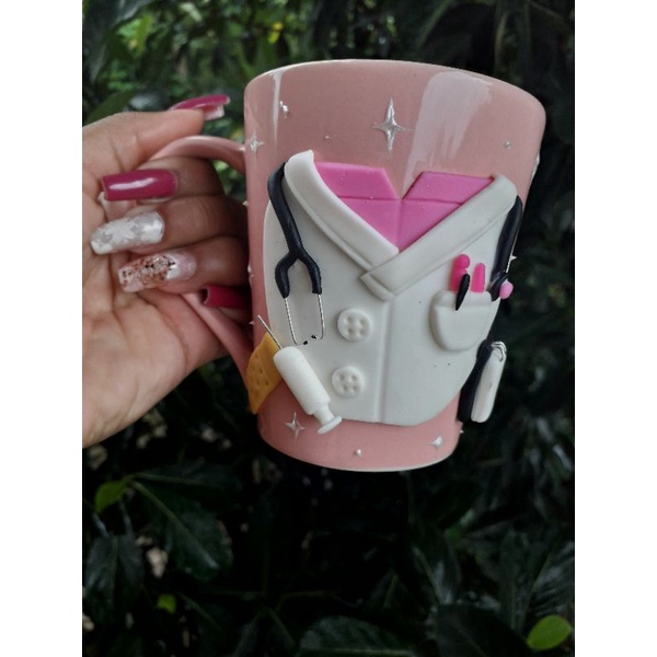 Caneca Decorada Com Biscuit