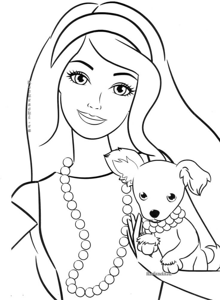 Desenho da Barbie para Colorir