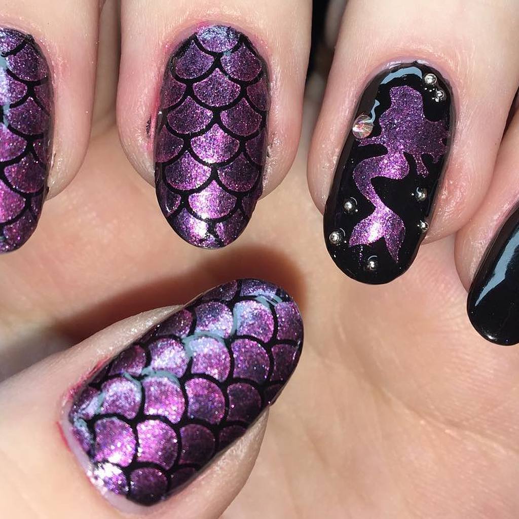 mermaid nail decoration