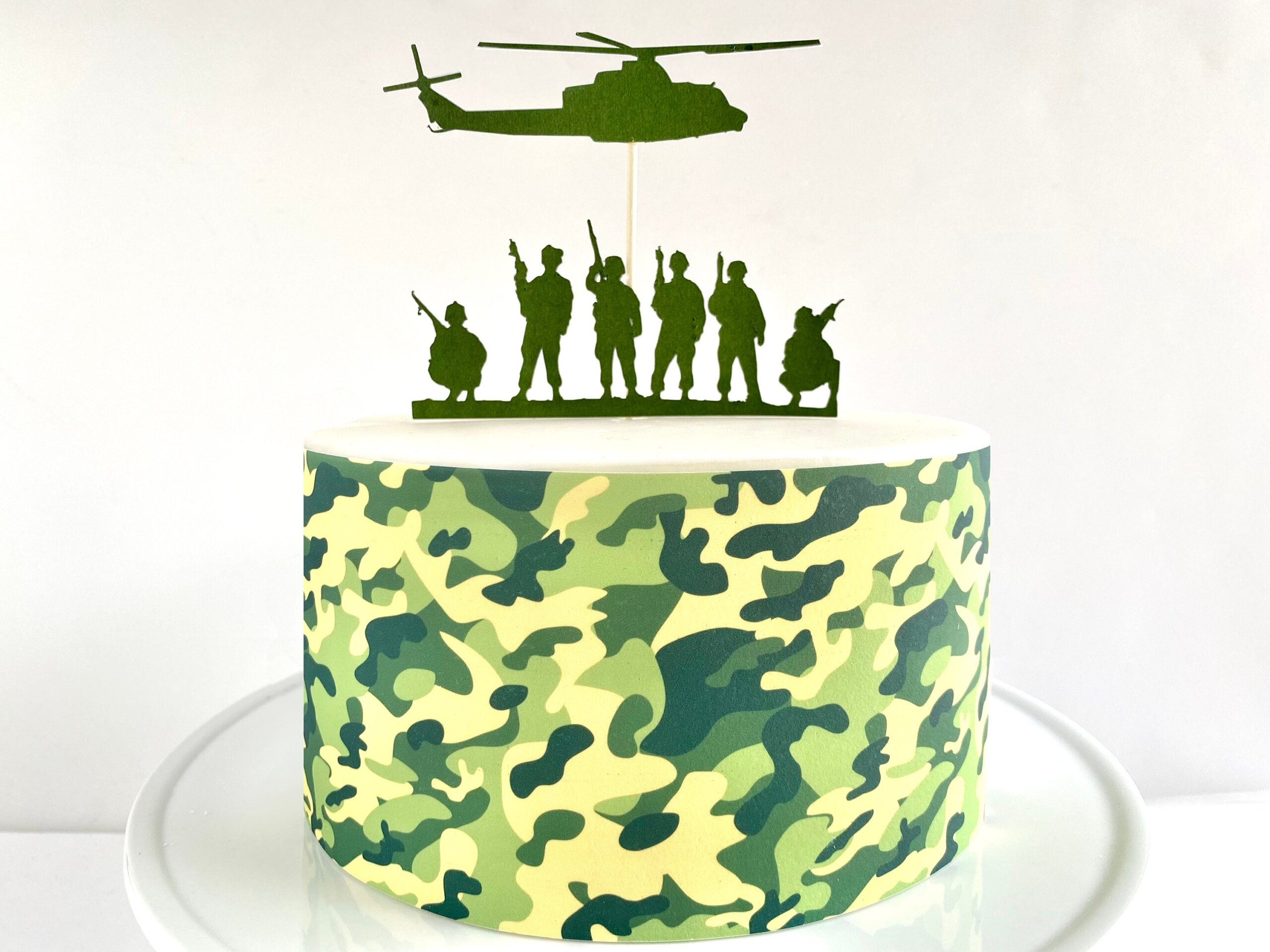 Camouflage Decorated Cake