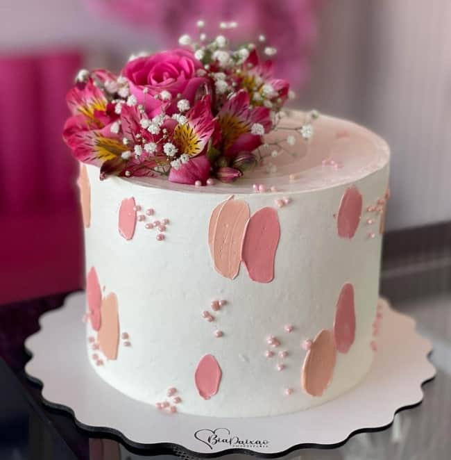 whipped cream feminine cake