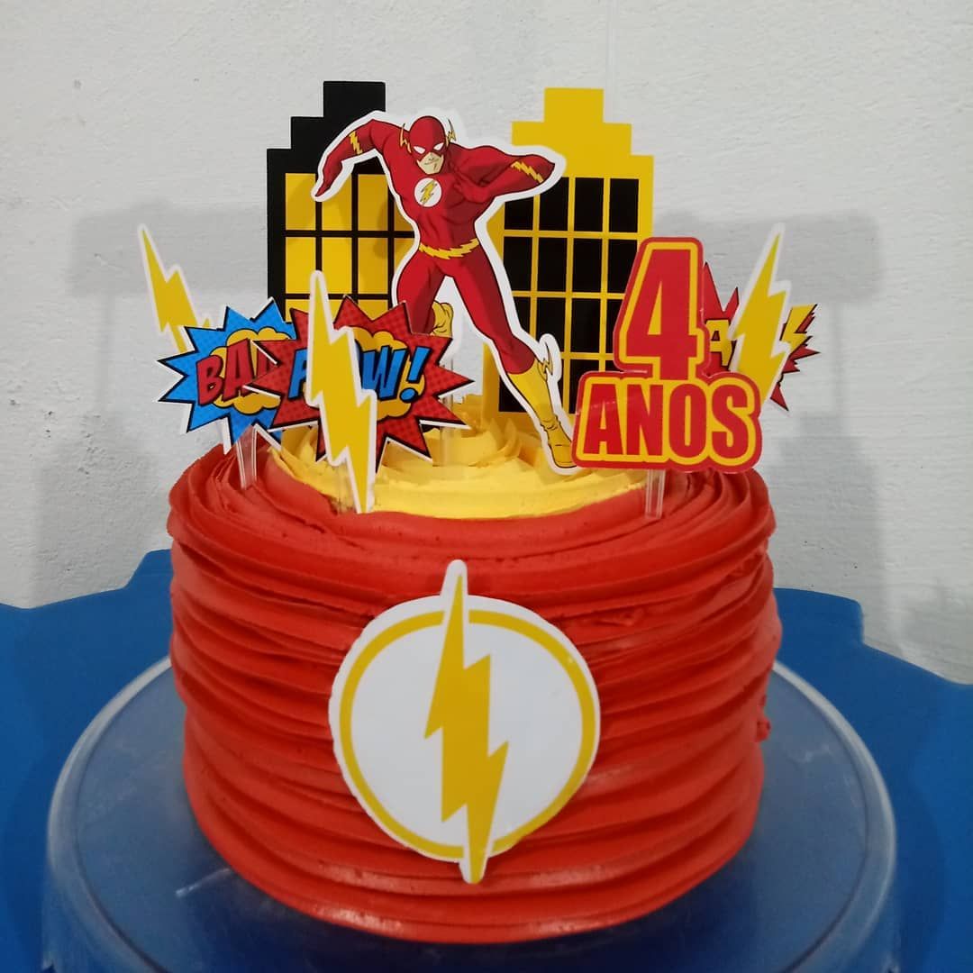 Bolo Decorado The Flash