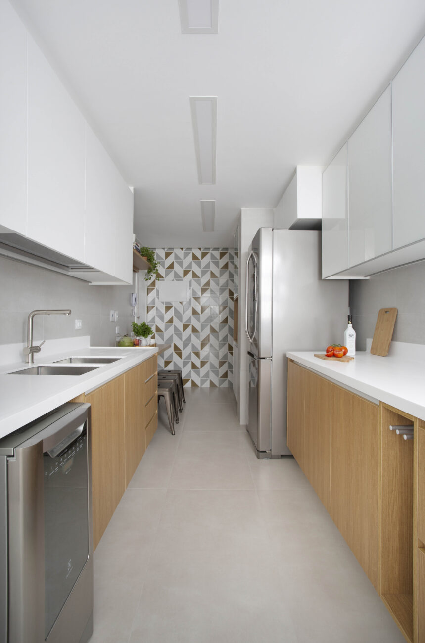 White Kitchen with Wood