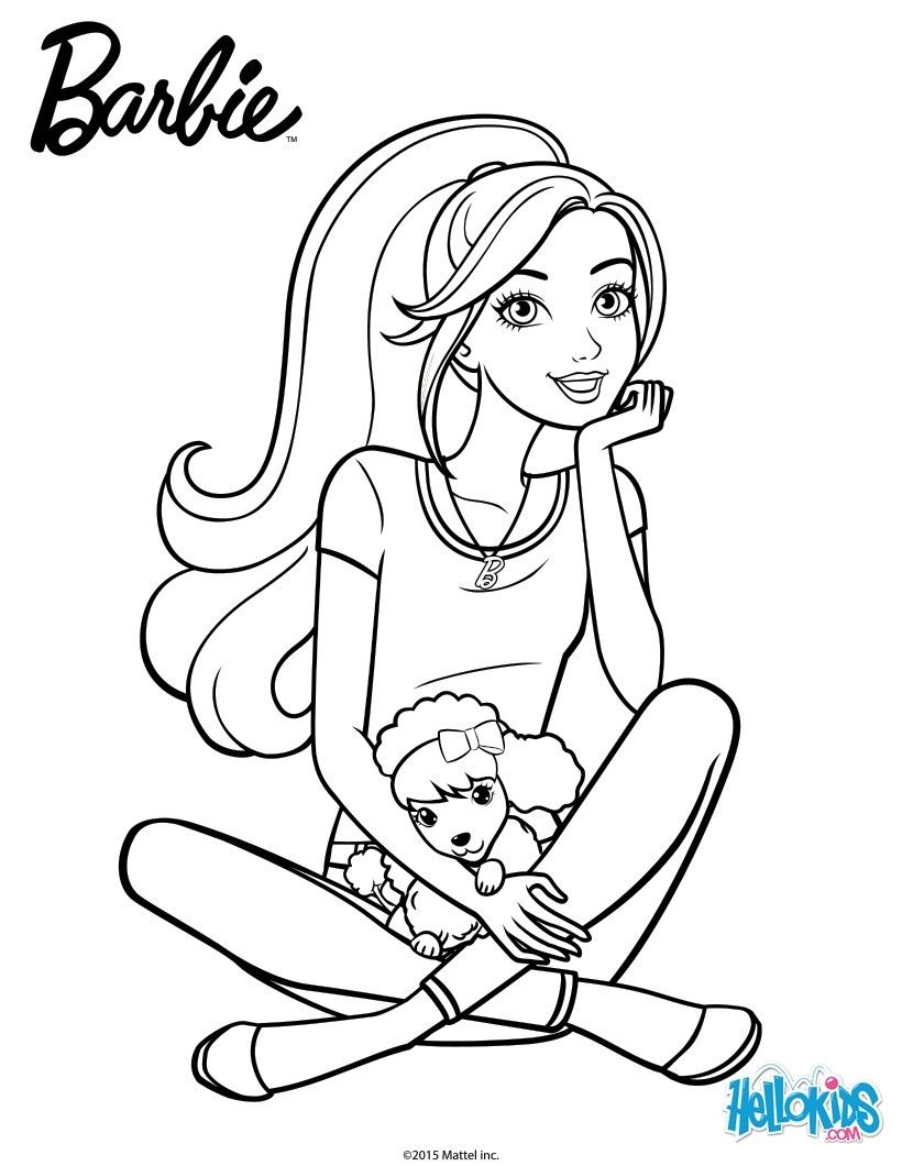 Desenho da Barbie para Colorir