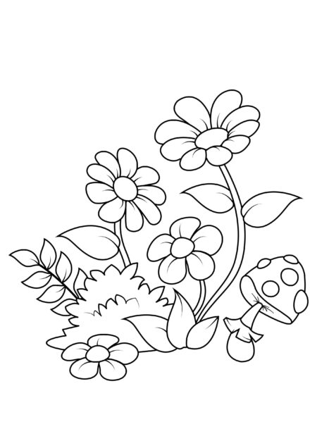 desenho-para-colorir-flores