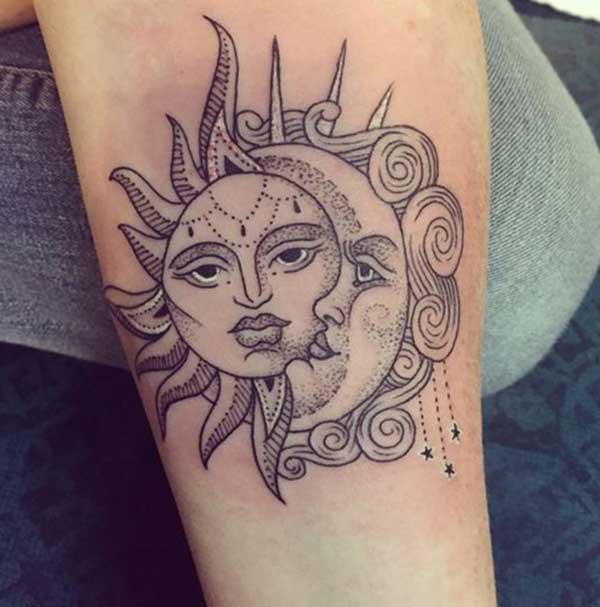 Tatuagem De Sol E Lua