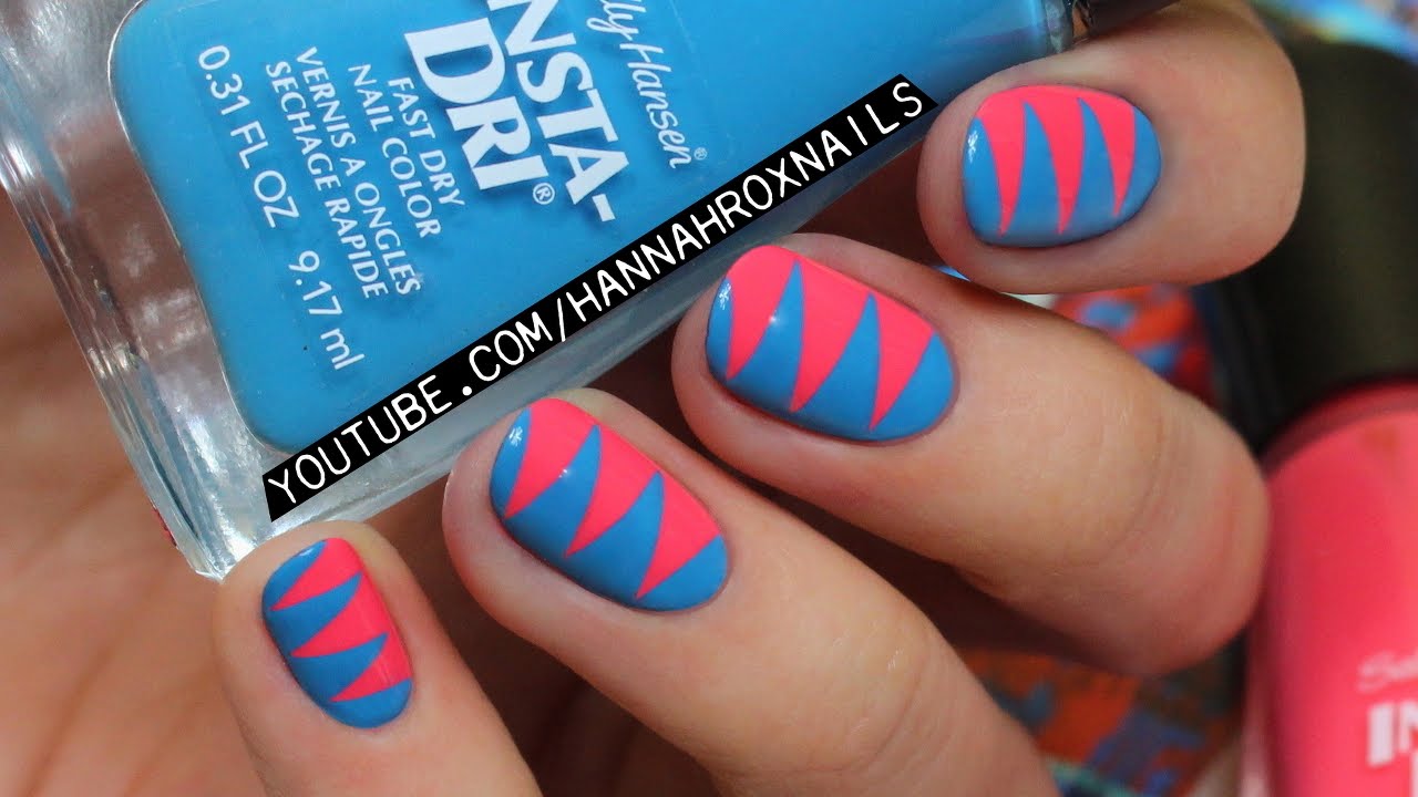 Zig Zag Decorated Nail