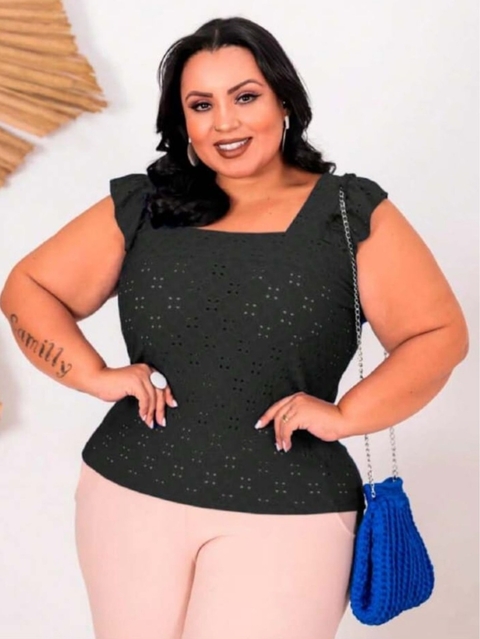 blusas de lese plus size