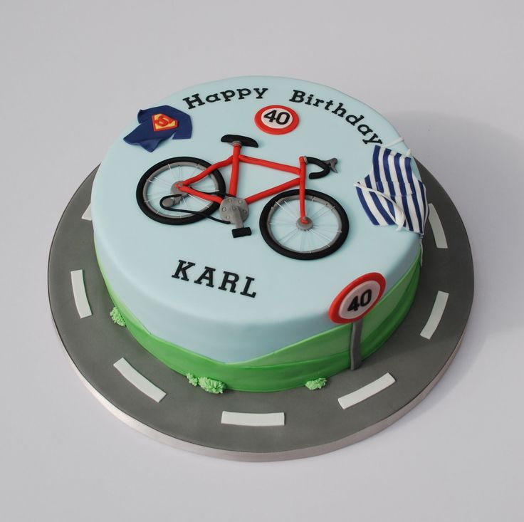 Bike Decorated Cake