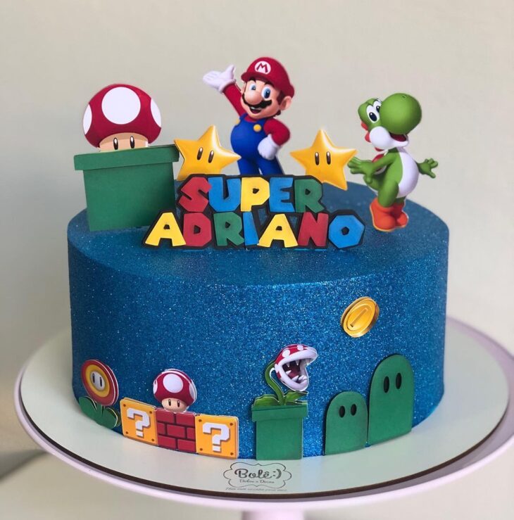 Bolo Decorado Mario Bros