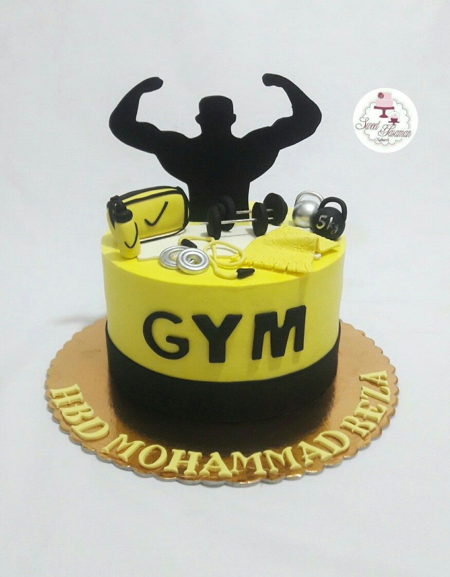 Bodybuilding Decorated Cake