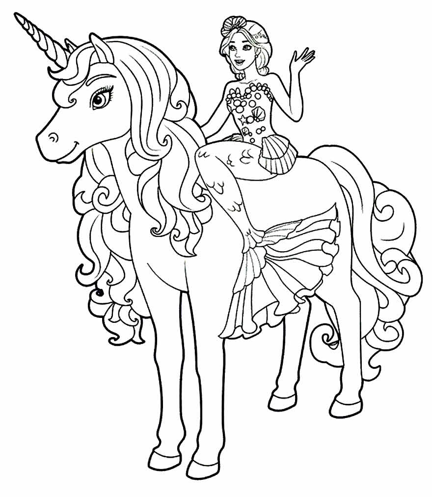 Desenho da Barbie para Colorir