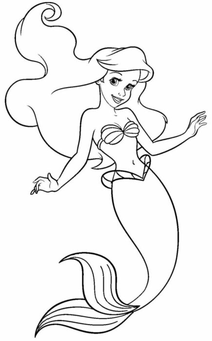 desenho-para-colorir-ariel