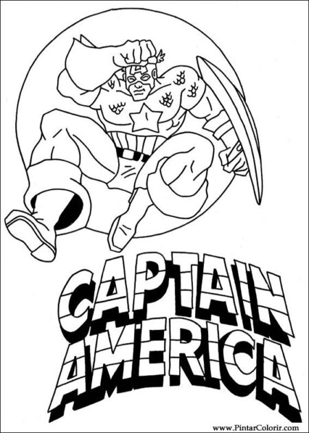 desenho-para-colorir-capitao-america