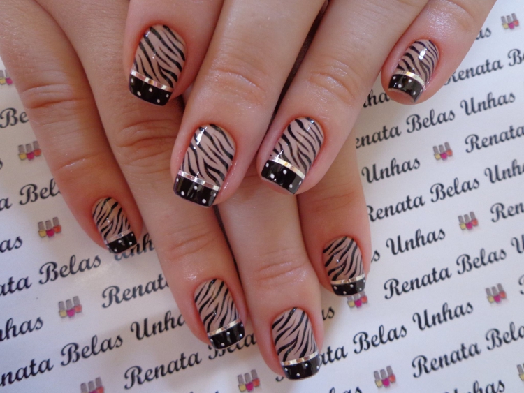 Unha Decorada Zebra