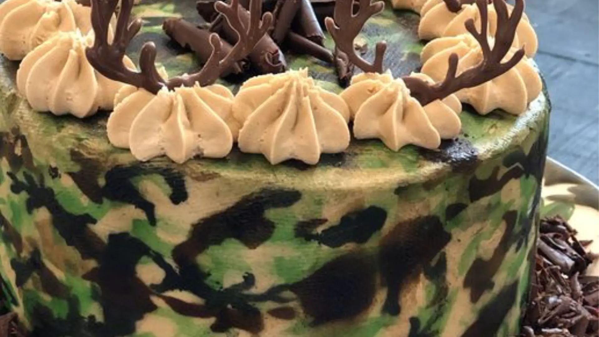 Camouflage Decorated Cake