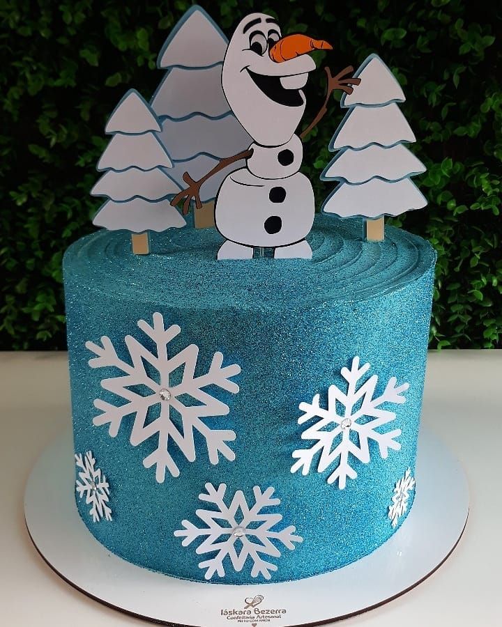 Bolo Decorado Olaf