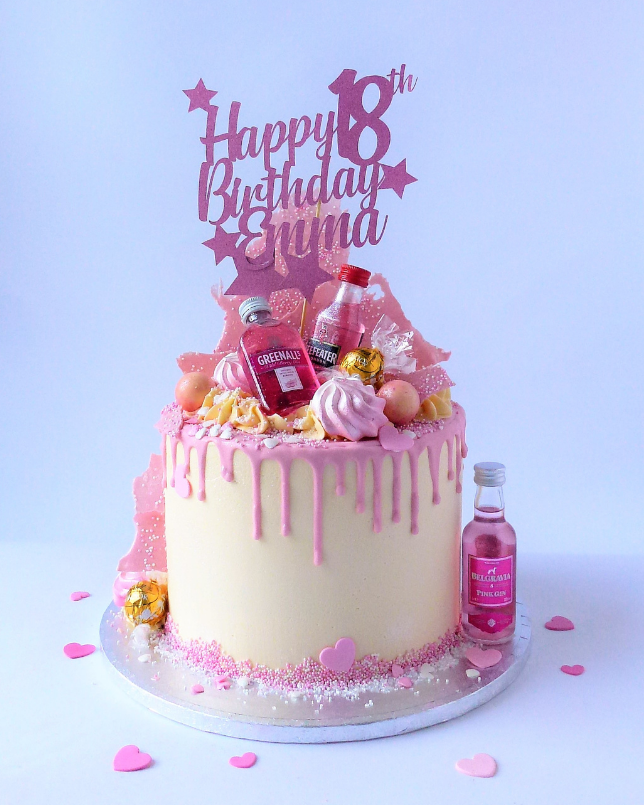 Pink Decorated Cake