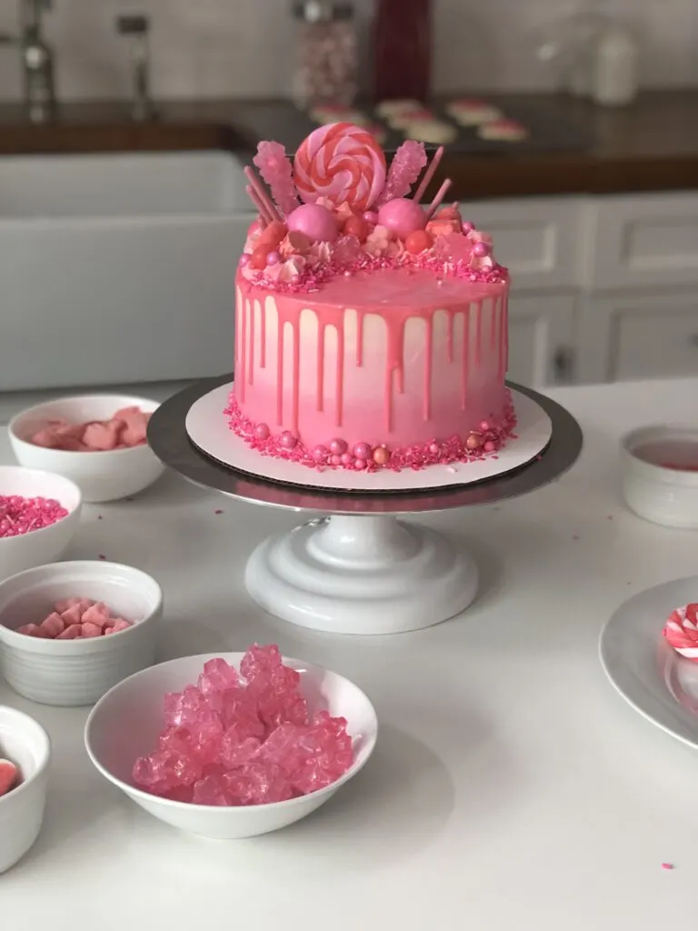 Pink Decorated Cake