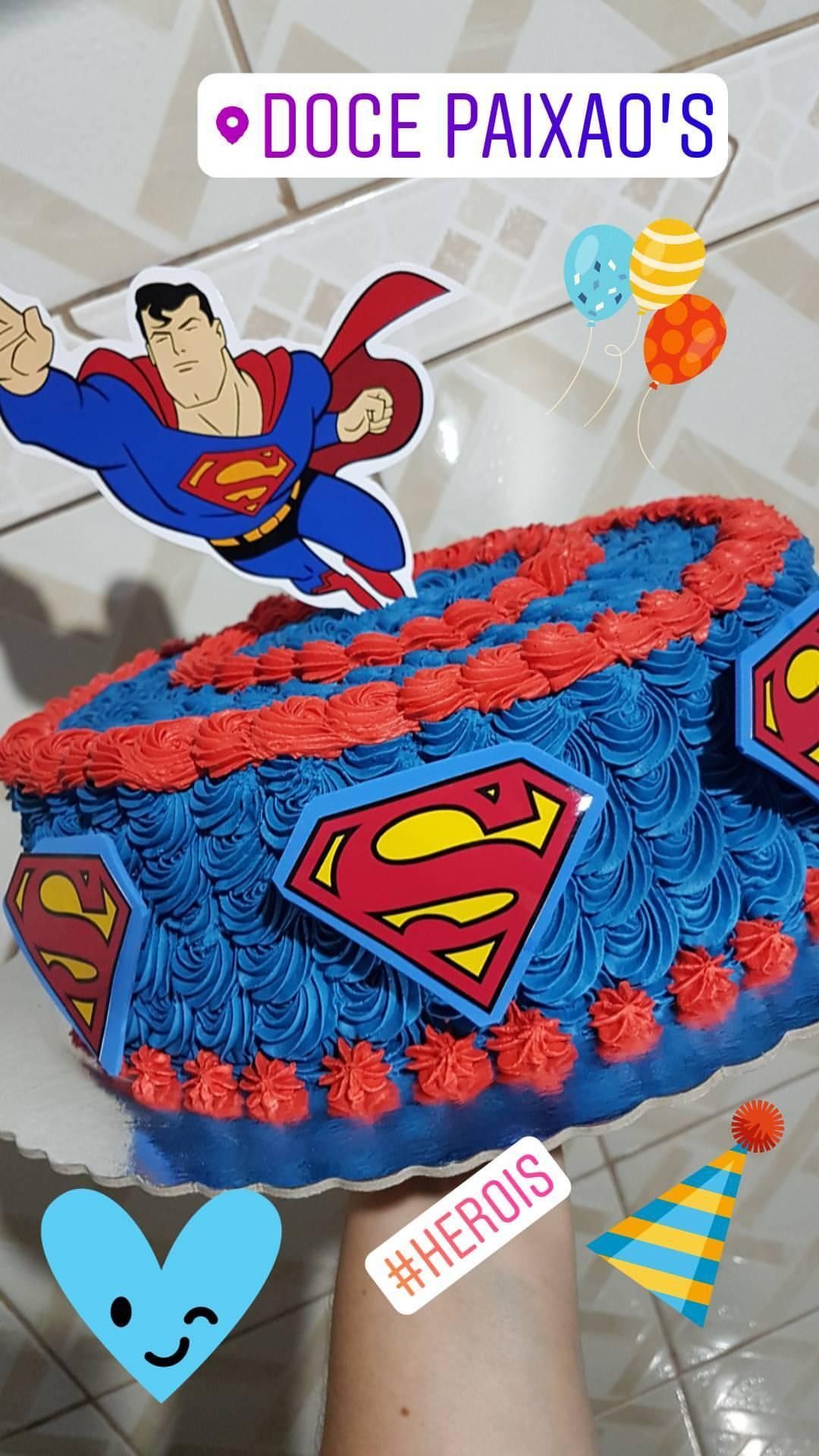 Bolo Decorado Superman