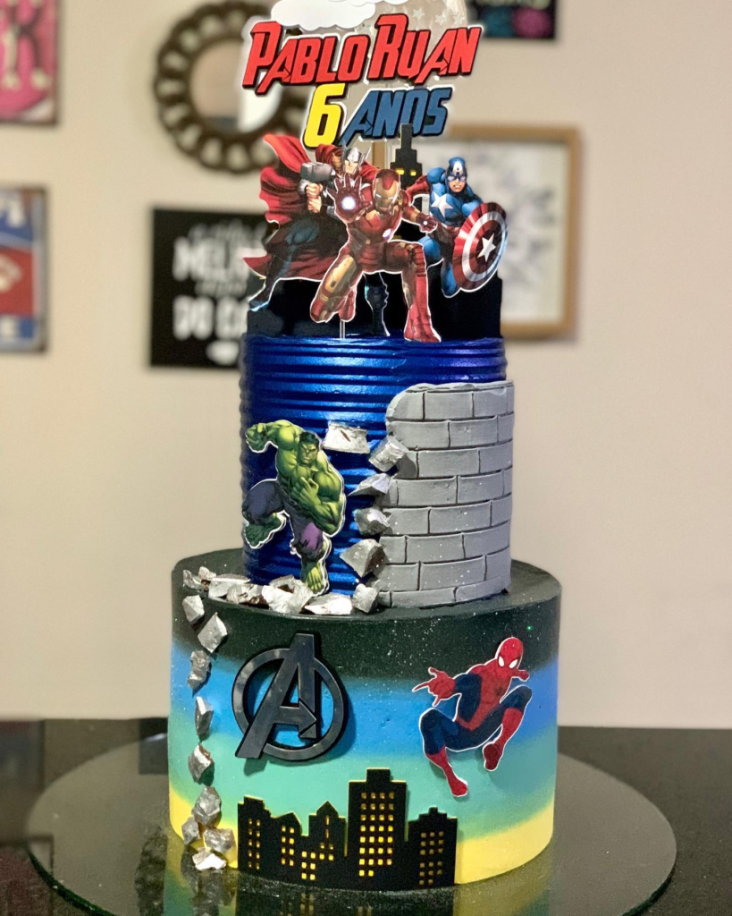 Bolo Decorado Vingadores