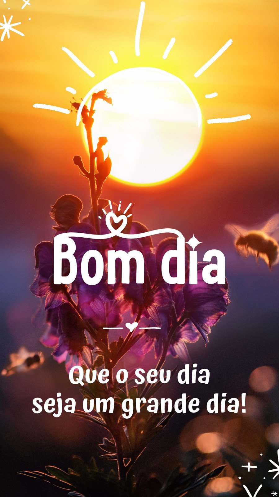 Bom dia com Sol e Flor