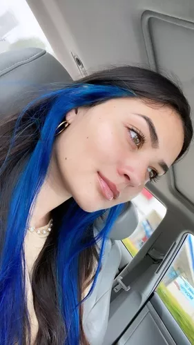 Blue Hair with Highlights