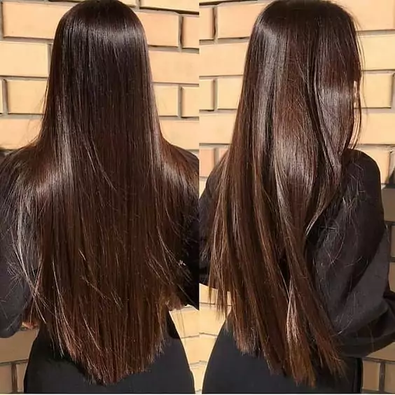 corte de cabelo feminino longo