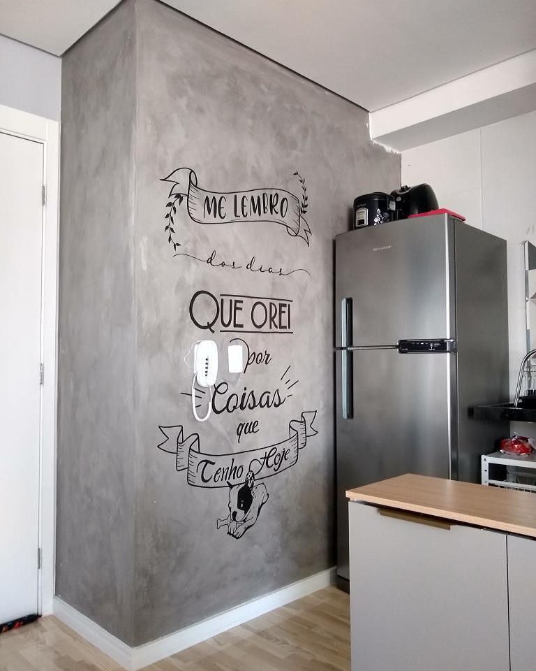 Decoracao De Cozinha Com Cimento Queimado