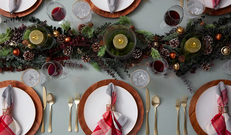 Decoração de Mesa de Natal