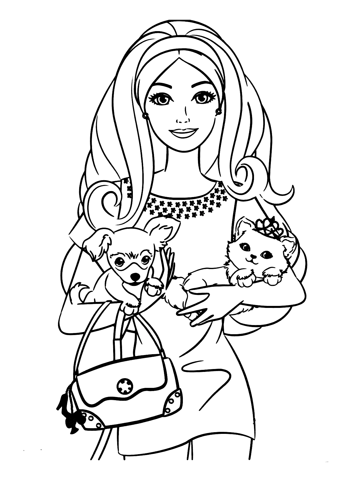 Desenho da Barbie para Colorir