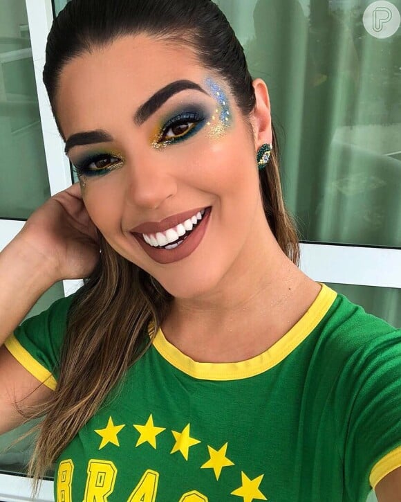 Maquiagem Verde e Amarela