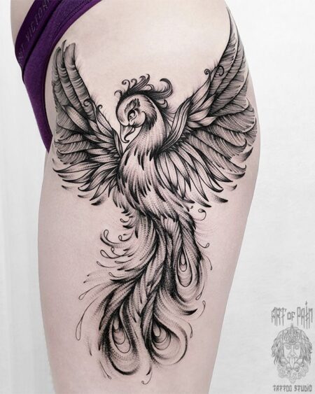 tatuagem-feminina-fenix